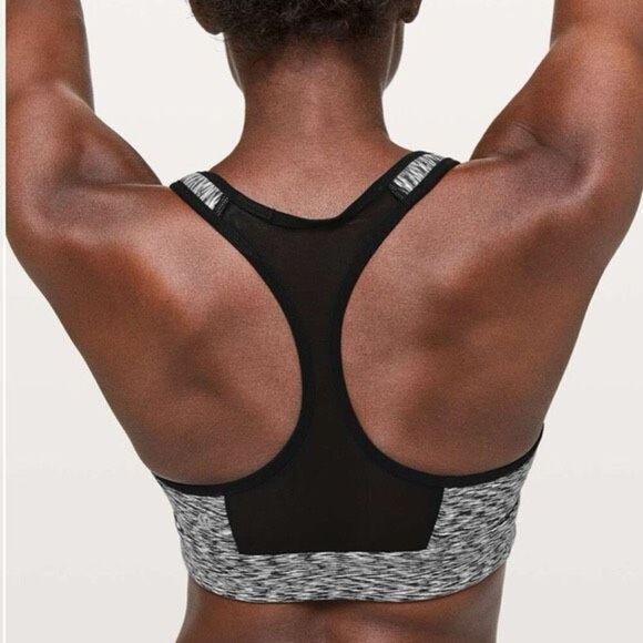 ✨Lululemon Speed Up Heather Grey Sz 4 Bra✨ - Picture 2 of 6